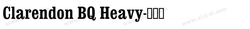 Clarendon BQ Heavy字体转换